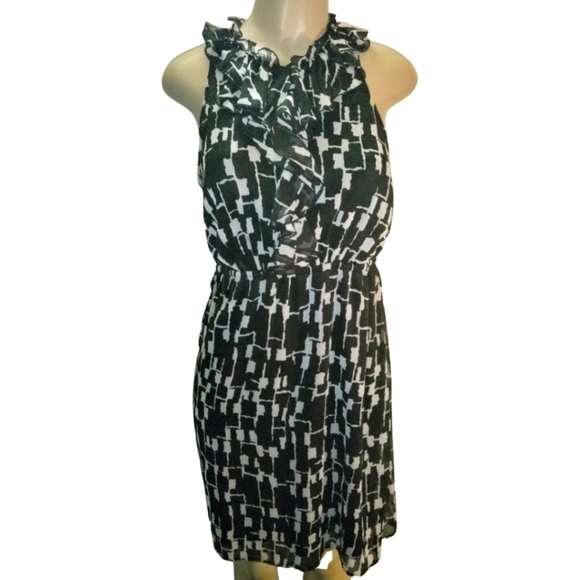 Merona Dresses & Skirts - BLACK and white lightweight sheer lined summer dress by merona size M